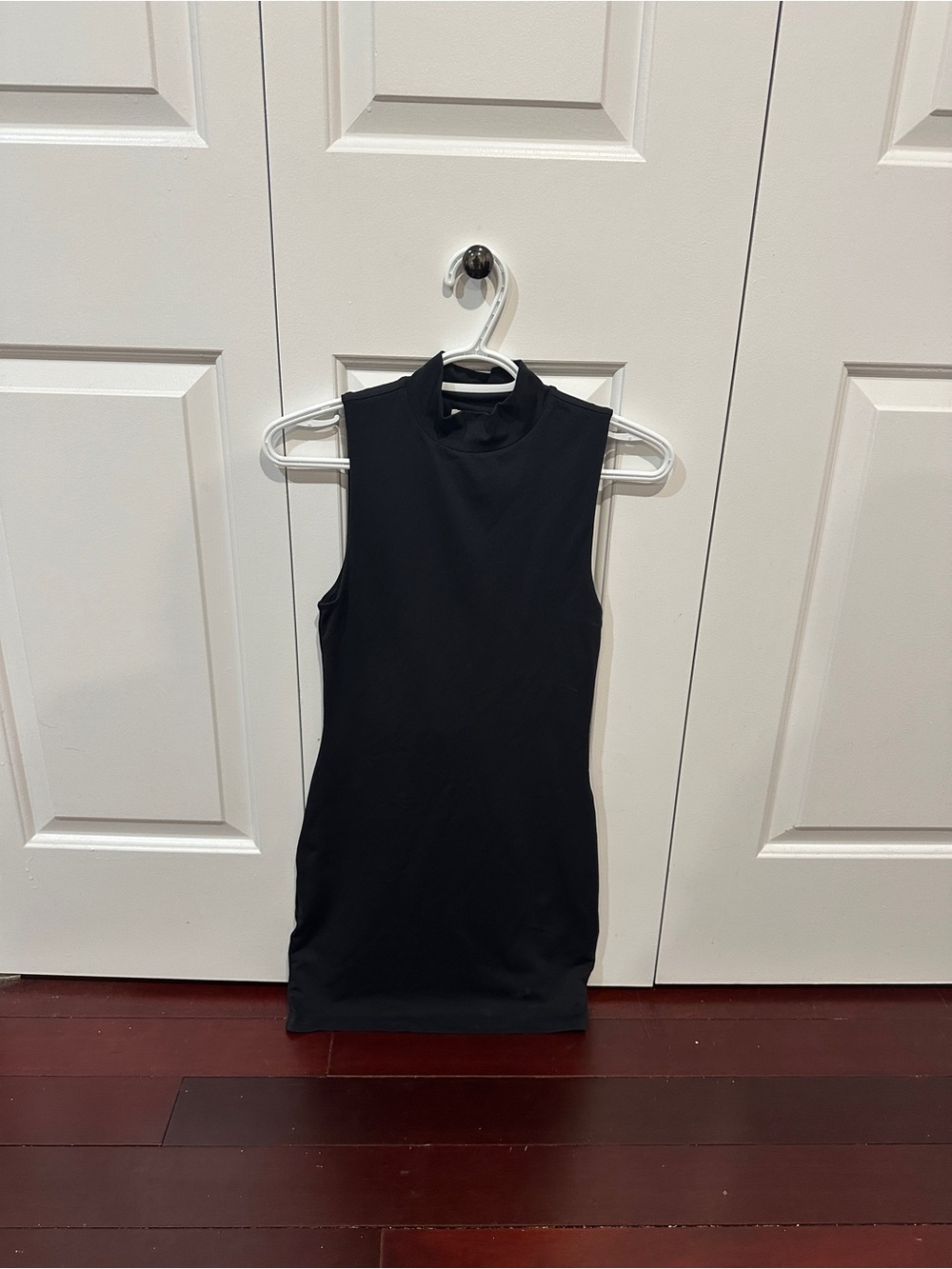 Babaton Sleeveless Mock Neck Black Women's dress